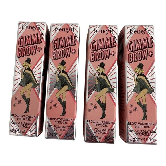 Lot Of 4-Benefit Cosmetics Gimme Brow+ #3 Tinted Volumizing Eyebrow Gel .03oz - Picture 1 of 4
